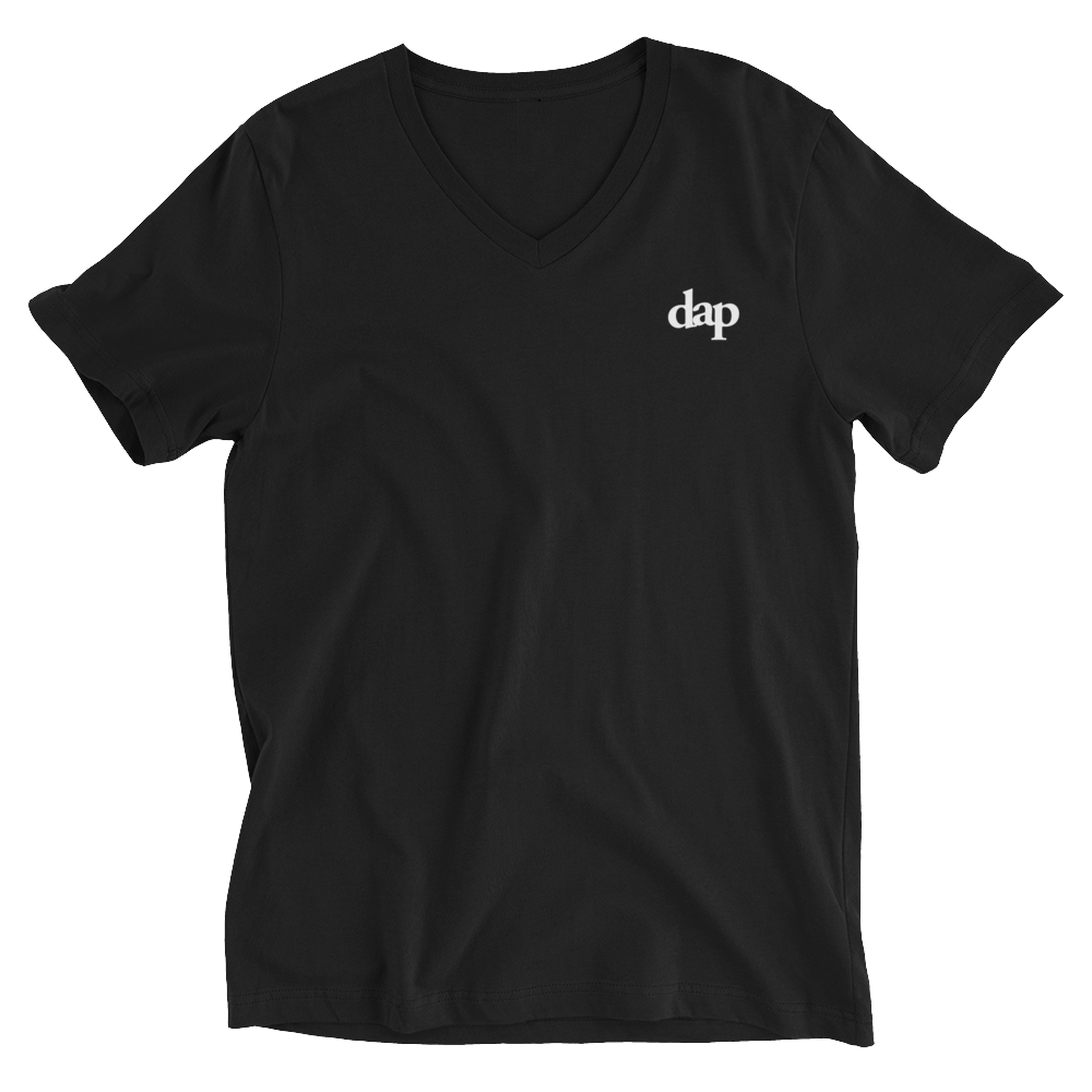 dap v-neck tee (black & white)