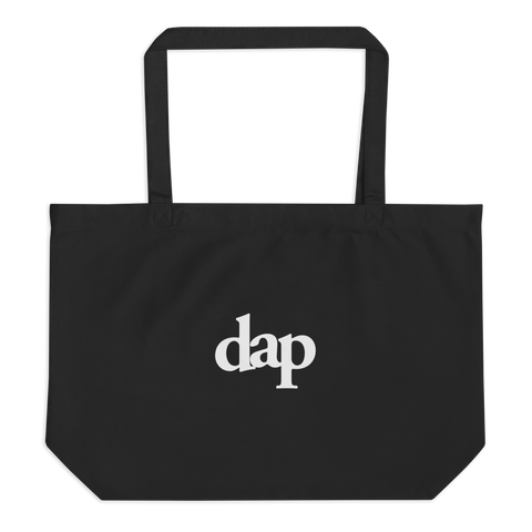 dap large organic eco tote bag (black)