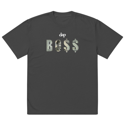 BO$$ oversized faded t-shirt (black)