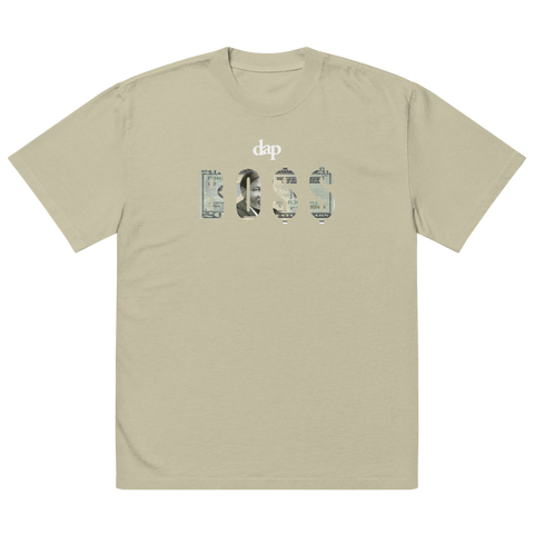 BO$$ oversized faded t-shirt (eucalyptus)