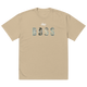 BO$$ oversized faded t-shirt (khaki)