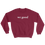 we good sweatshirt (maroon)