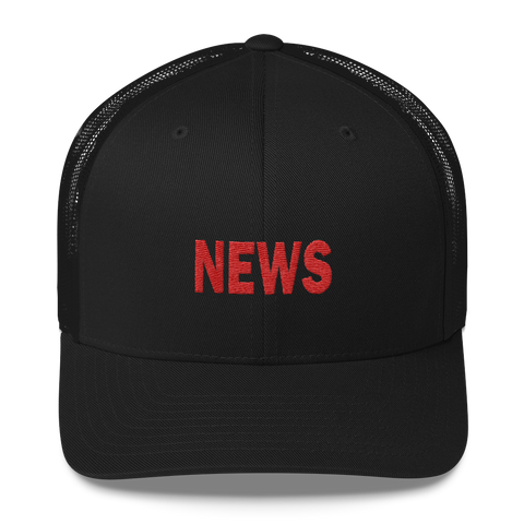 NEWS trucker cap (black)