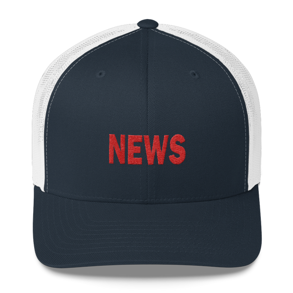 NEWS trucker cap (navy & white)