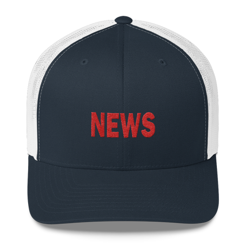 NEWS trucker cap (navy & white)