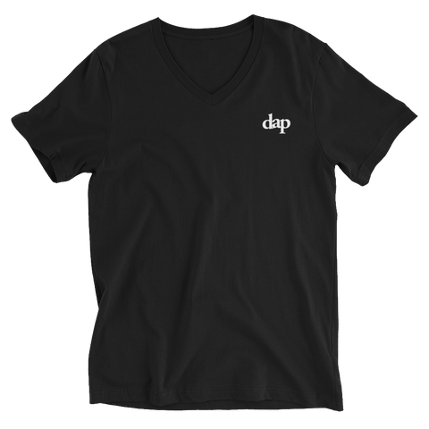 dap v-neck tee (black & white)